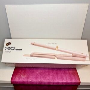 T3 Curling Straightener 2-in-1 Luxe Styling Iron (Straighten, Curl, Wave!) NIB